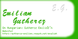 emilian guthercz business card